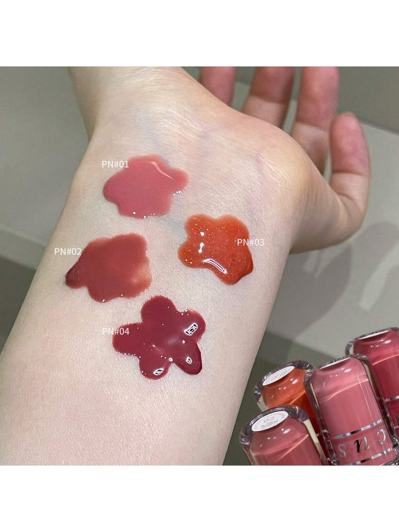 SHEIN Transparent Gloss Lip Balm, Moisturizing And Long-Lasting, Liquid Lipstick