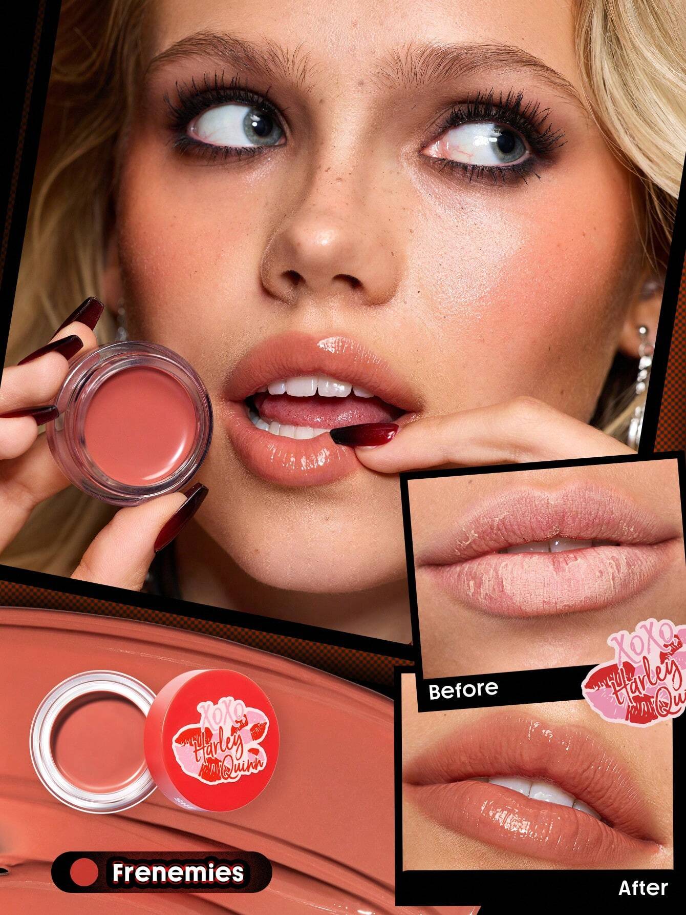 Harley Quinn X SHEGLAM Villainous Misfits Lip Jam Set 3 Pcs Moisturizing Lip Gloss