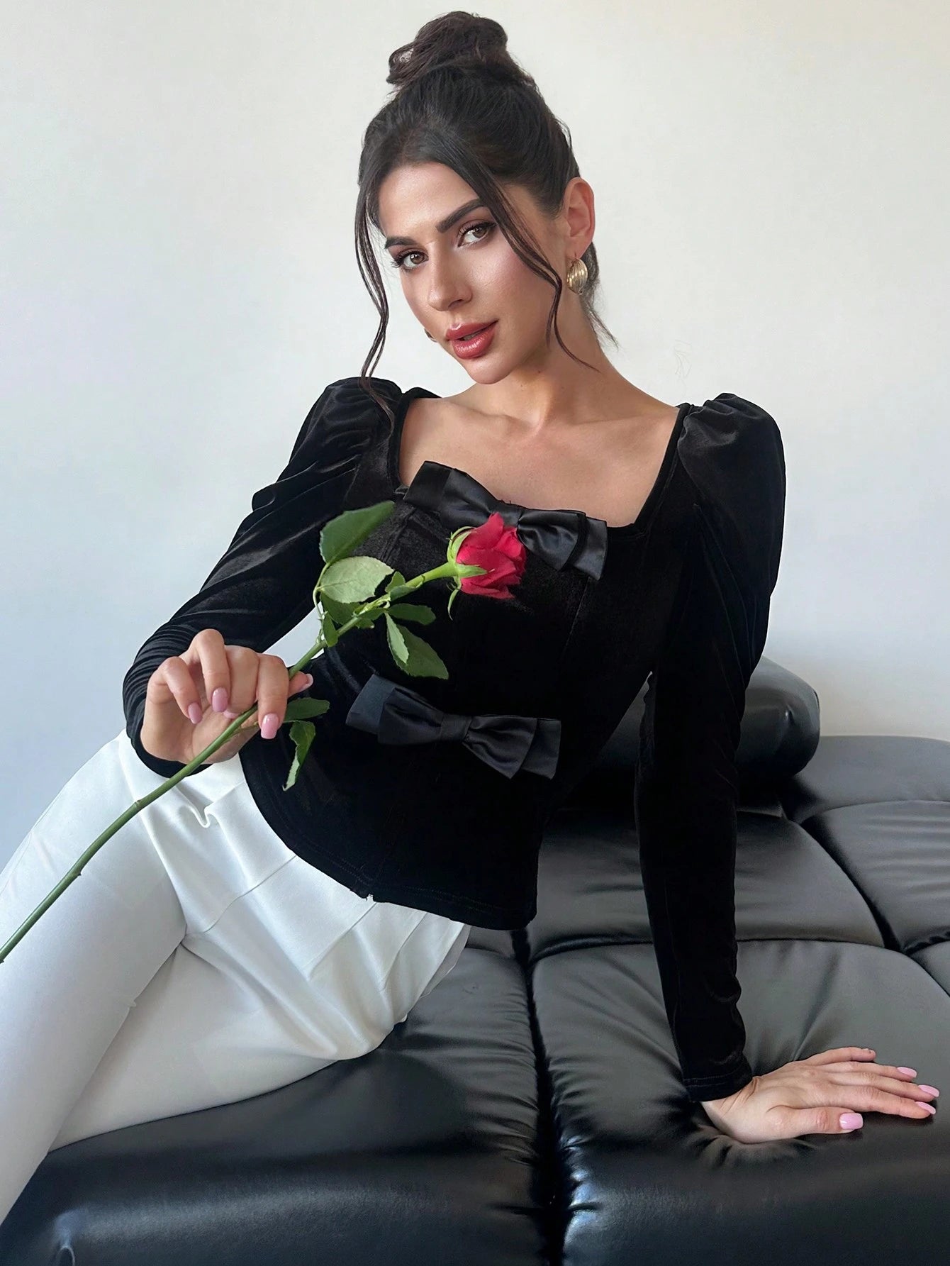 SHEIN Firerie Women's Elegant Romantic Fashion Office Wear Sexy Stylish Blouse