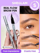 SHEGLAM Real Flow Laminating Brow Pen-Chocolate