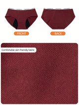 SHEIN 2pcs Woman Basics Menstrual Panties Period Shorts Menstruation Period Underwear