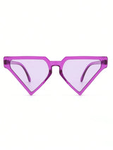 SHEIN 1pc Oversized Triangular Cat Eye Fashion Glasses