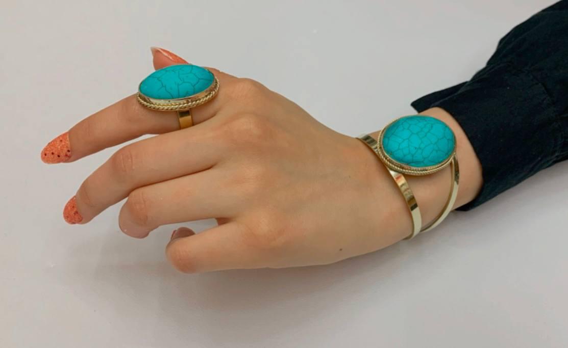 copper  Bracelet & Ring