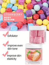 150g Strawberry Exfoliating Body ScrubSkin Care Exfoliating Scrub For Women - Moisturizing Body Polish Scrub For Skin, Cellulite, Dead Skin