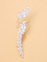 SHEIN Adjustable Open Leaf Ring, European & American Style