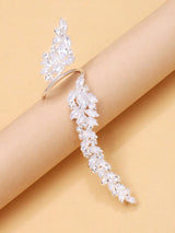 SHEIN Adjustable Open Leaf Ring, European & American Style