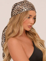SHEIN Women Fashion Leopard Print 90cm Square Scarf