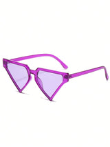 SHEIN 1pc Oversized Triangular Cat Eye Fashion Glasses