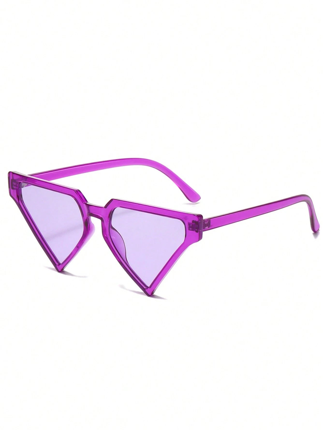 SHEIN 1pc Oversized Triangular Cat Eye Fashion Glasses
