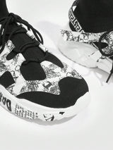 SHEIN Vate Creative Lace-Up Thick Sole Platform Shoes