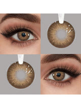 SHEIN 2 Pieces Gray Brown Color Contact Lenses