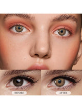 SHEIN 2 Pieces Gray Brown Color Contact Lenses