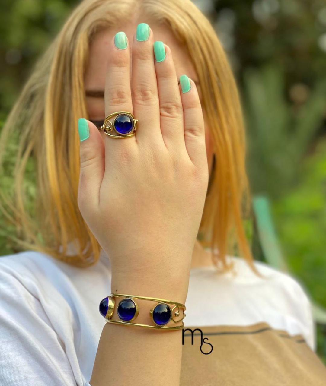 Pure copper  Bracelet & Ring