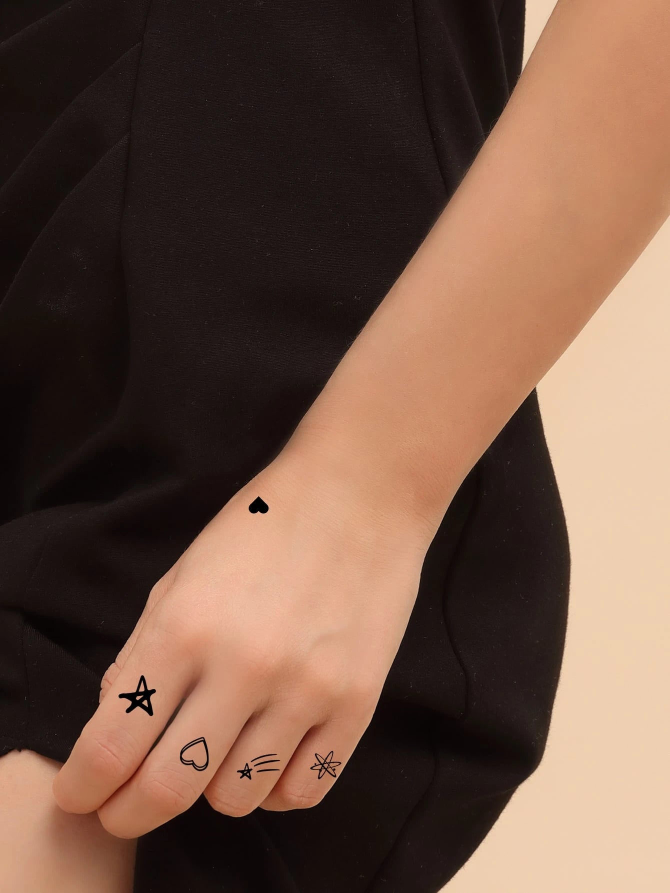 SHEIN 4pcs/set Fashionable Small Design Temporary Tattoo Sticker