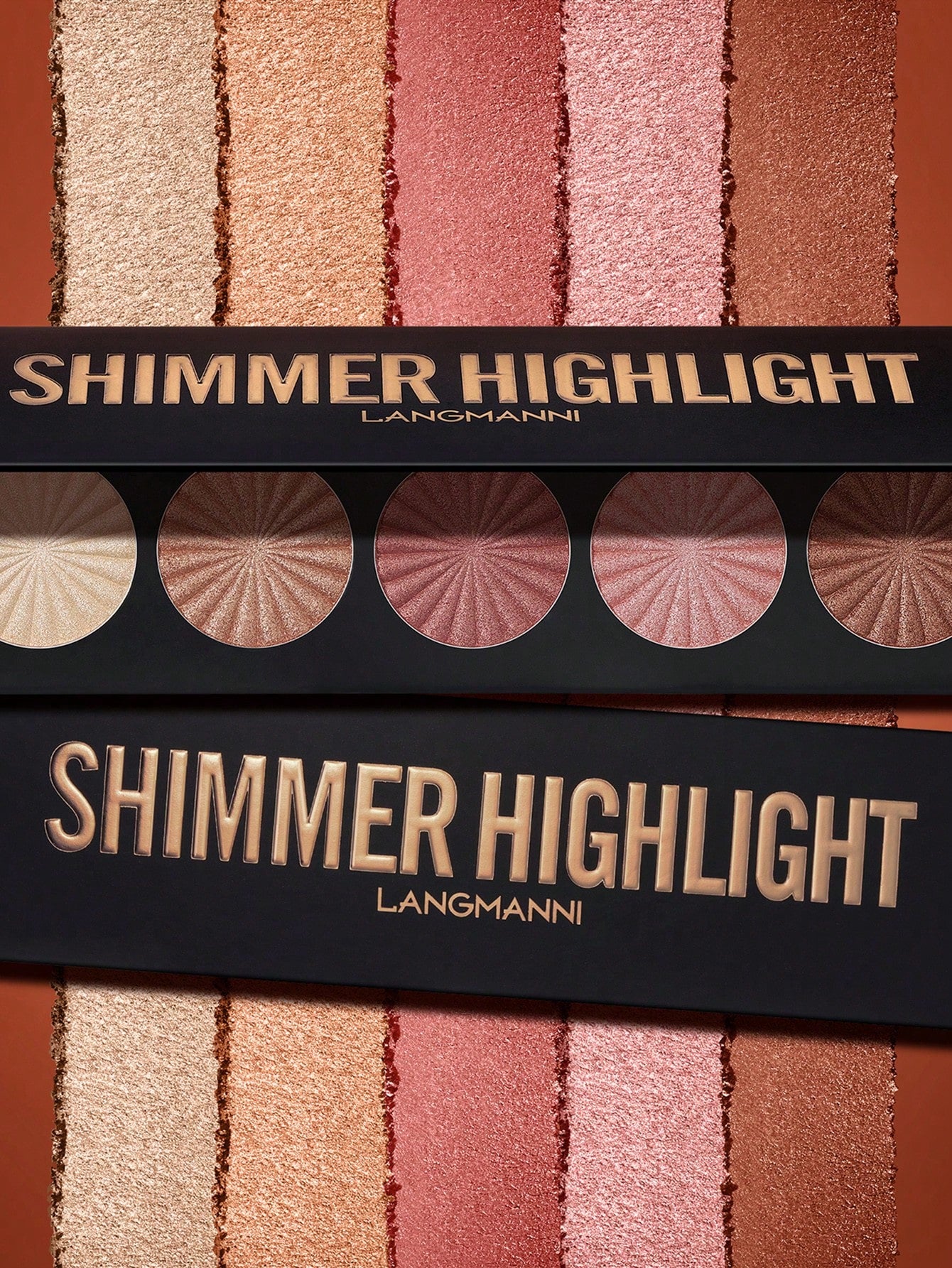 SHEIN Highlighter Powder Palette, Long-Lasting