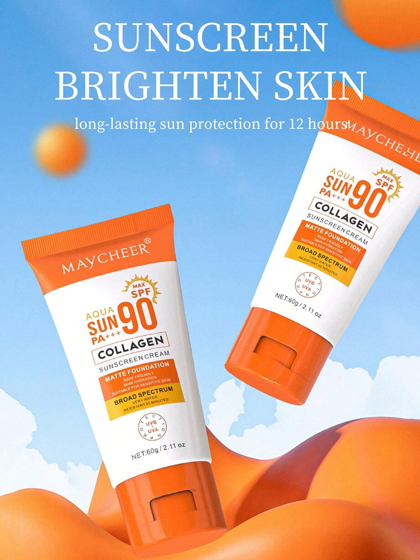 SHEIN Sunscreen 60g SPF 90 Mineral with Zinc