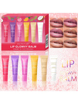 SHEIN 6pcs/Set Lip Gloss Set Including Colored Lip Stick, Lip Balm
