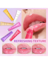SHEIN 6pcs/Set Lip Gloss Set Including Colored Lip Stick, Lip Balm