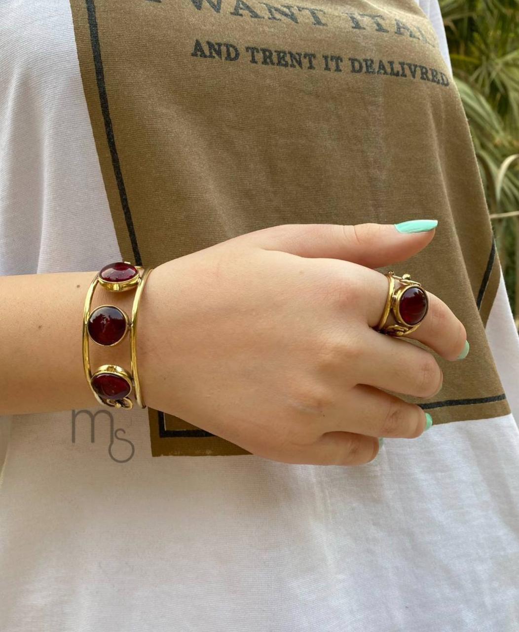 Pure copper  Bracelet & Ring