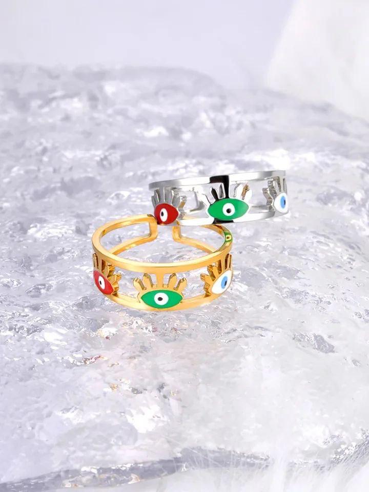 Eyes Ring stainless steel