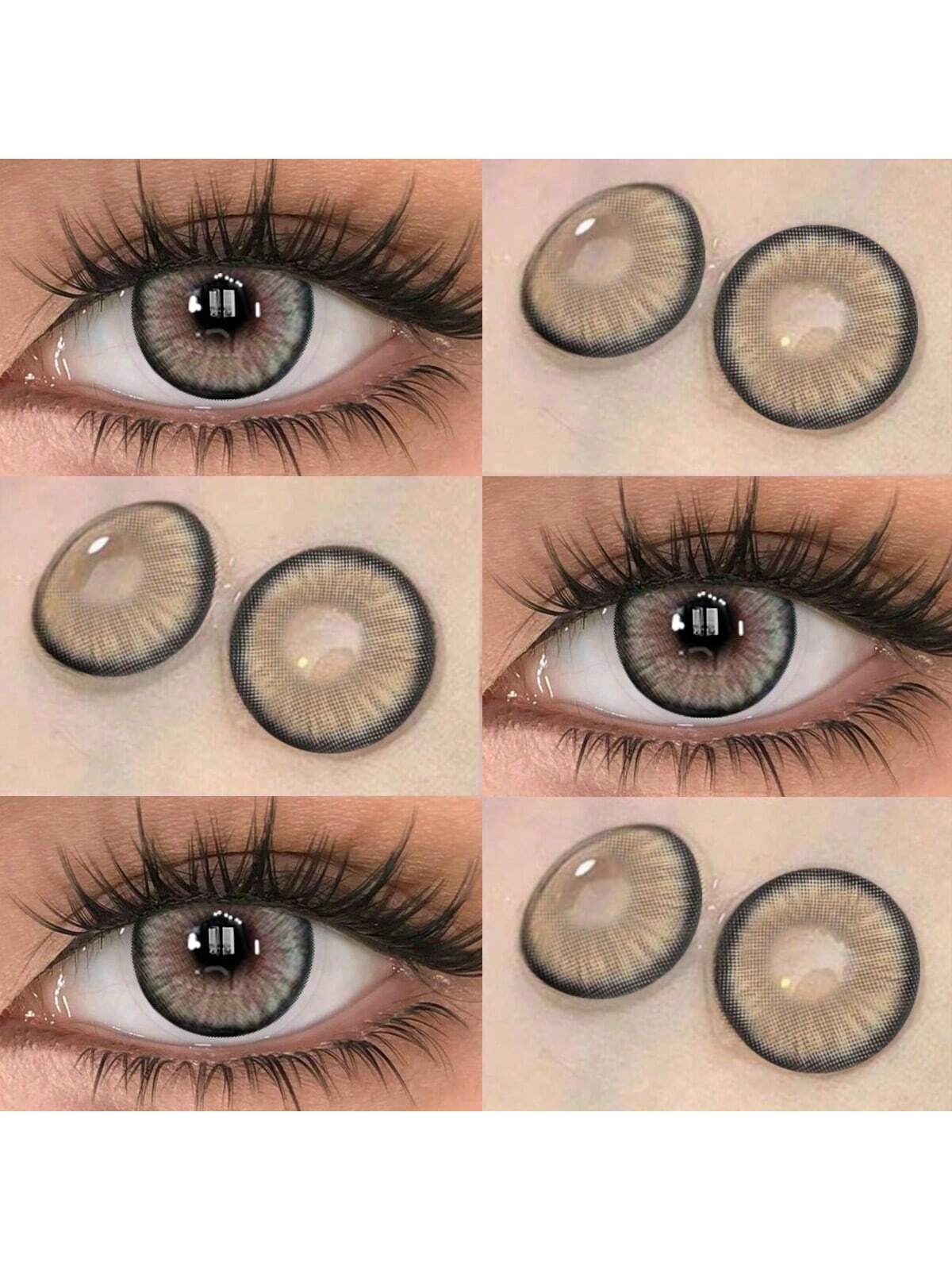 SHEIN A Pair Of Brown Contact Lenses