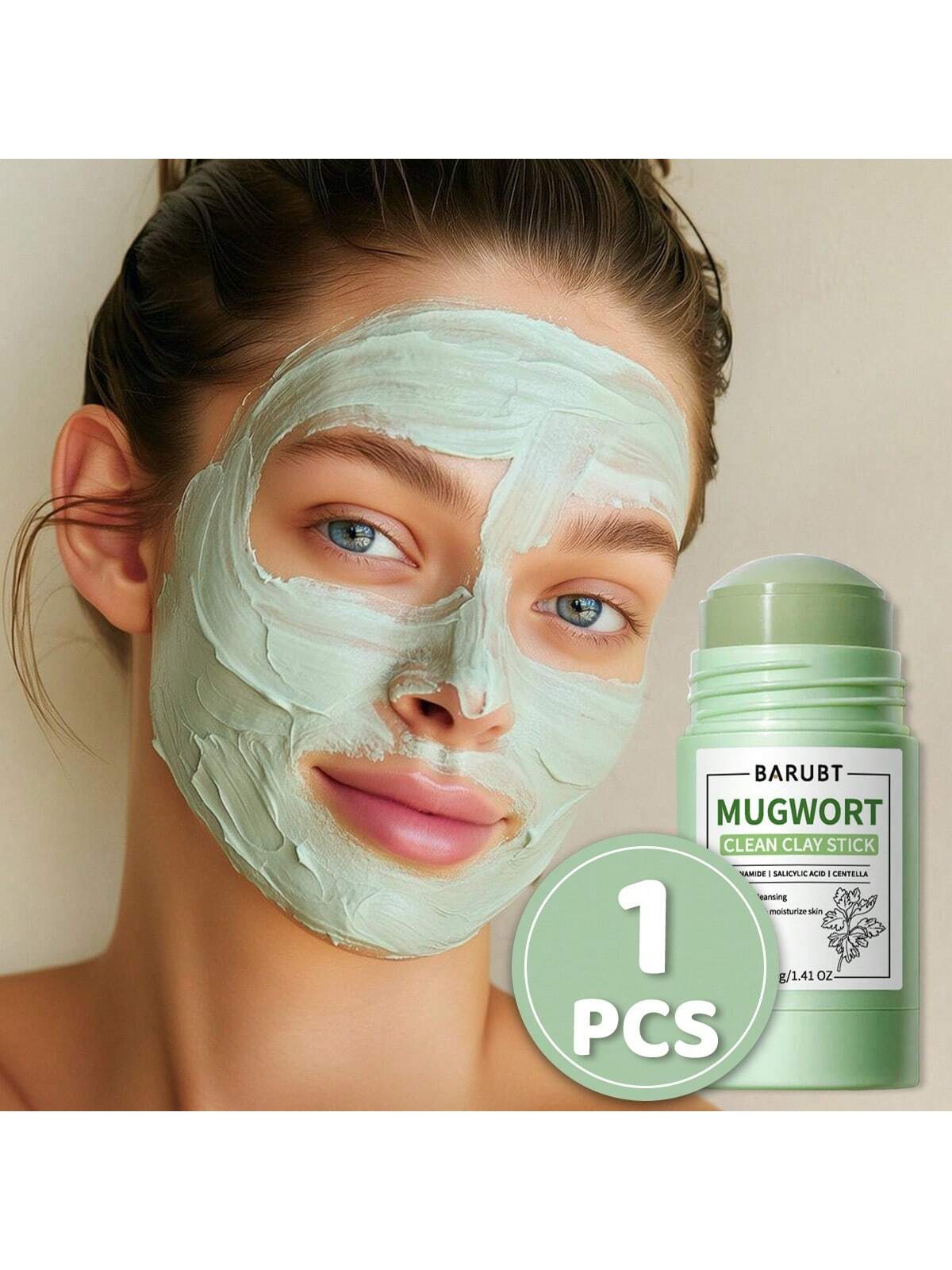 SHEIN BARUBT Autumn Winter Essential Strawberry Clay Face Mask