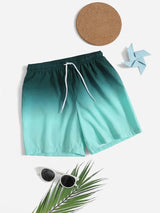 شورت سباحة للأولاد من شى ان بتصميم أومبري برباط  