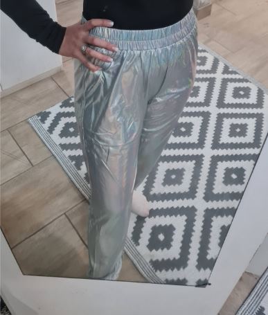 SHEIN MOOSTA Elastic Waist Tapered Pants