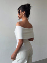 SHEIN Chiquease Off-Shoulder Long Sleeve Top