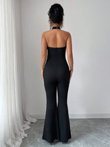 SHEIN Chiquease Women Metal Button Knitted Jumpsuit
