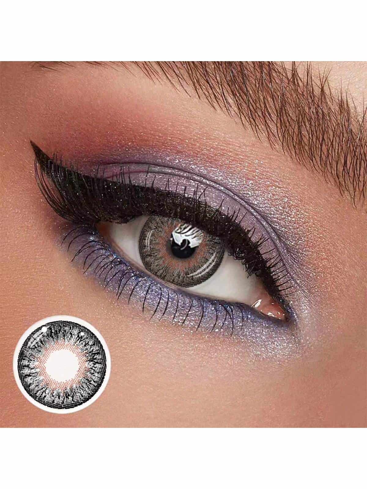 SHEIN  Material Black Gray D Series Contact Lenses
