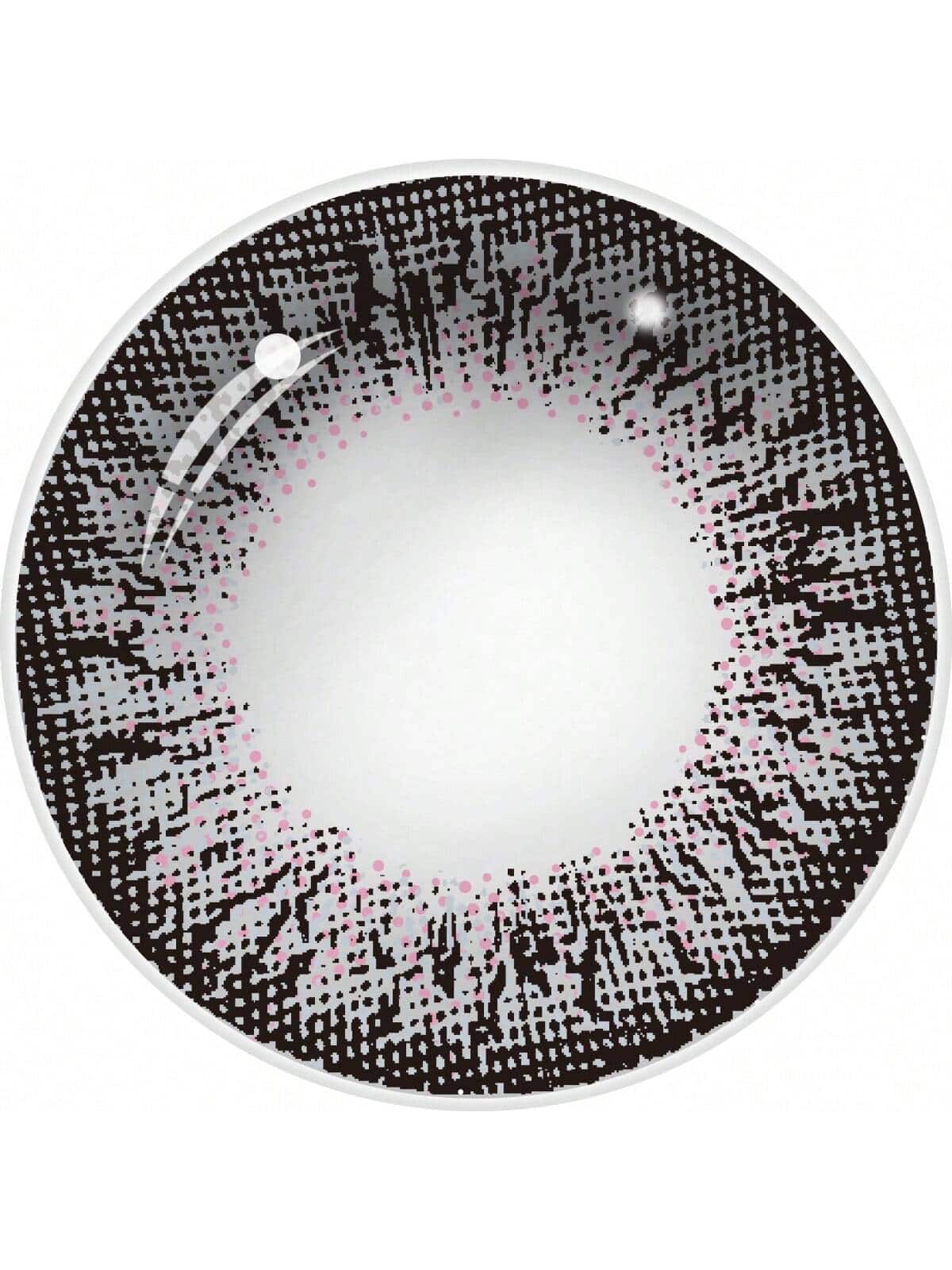 SHEIN  Material Black Gray D Series Contact Lenses