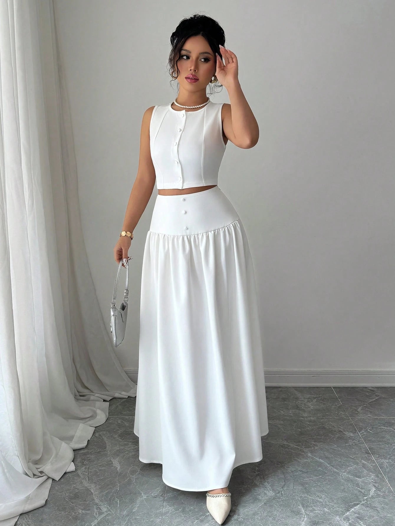 SHEIN Elenzga Women Two Pieces Outfits For Daily Wear