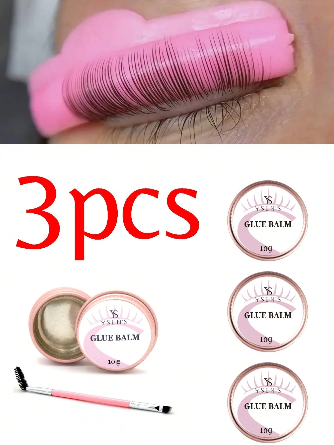 SHEIN Lash Lift Glue Balm Lash Lift Adhesive Strong Sticky Fruit Flavor Eyelash