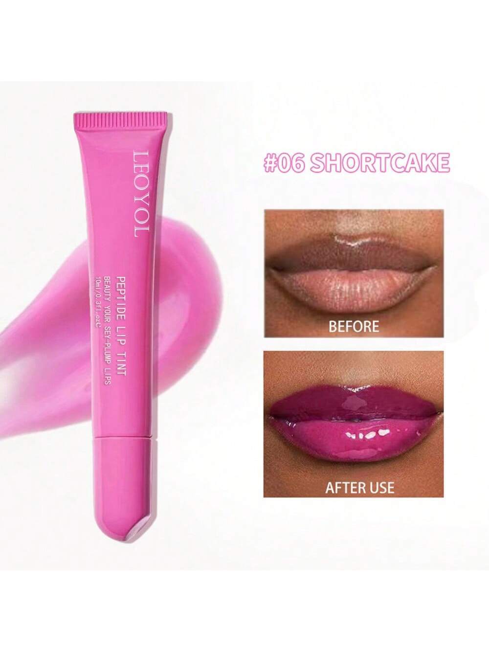 SHEIN Leoyol MoisturizingLipstick Clear Moisturizing Lip Oil