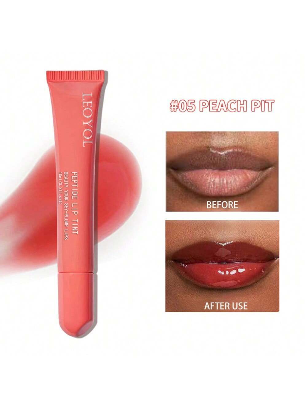 SHEIN Leoyol MoisturizingLipstick Clear Moisturizing Lip Oil
