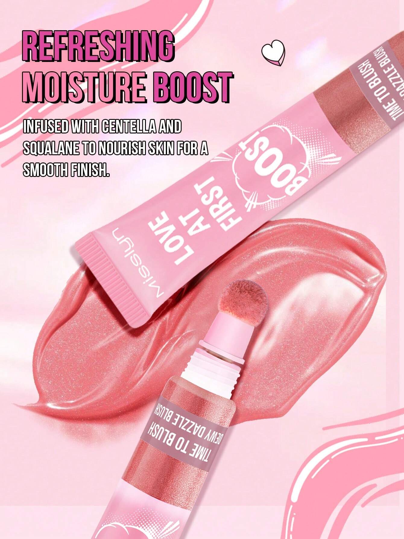 SHEIN Misslyn Love at first boost! time to blush Dewy Dazzle BLUSH