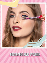 shein Misslyn Pom Pom Black Liquid Eyeliner Pen is a waterproof