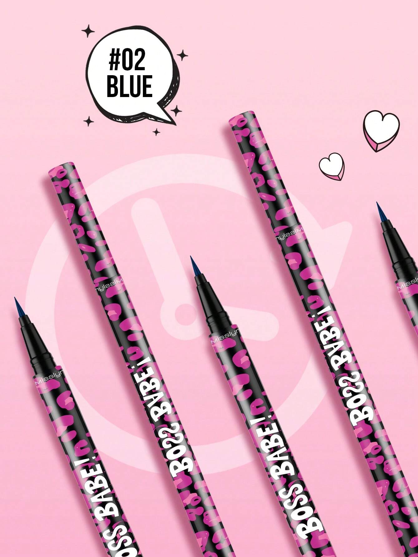shein Misslyn Pom Pom Black Liquid Eyeliner Pen is a waterproof