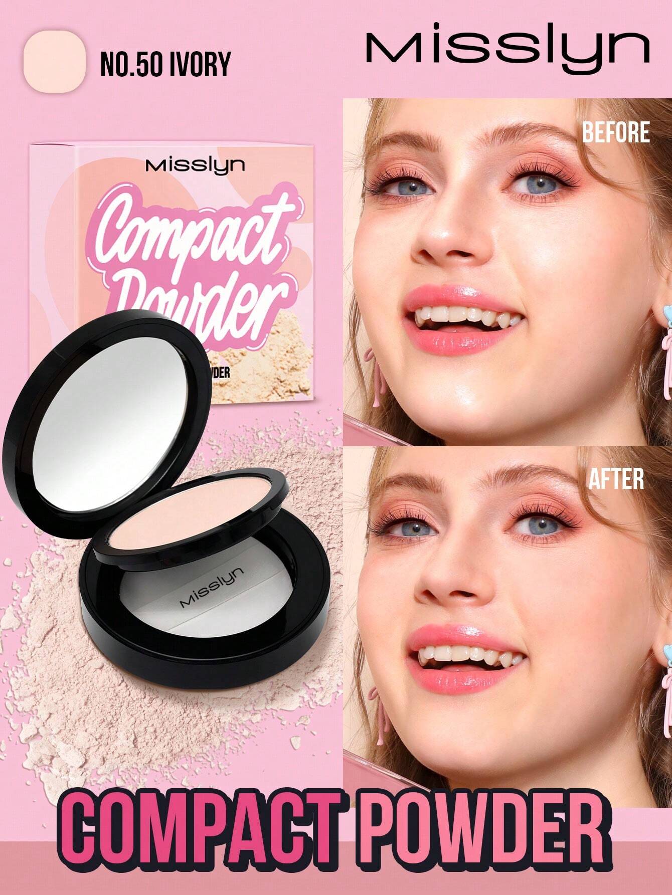 Misslyn Compact Powder Light Through #50