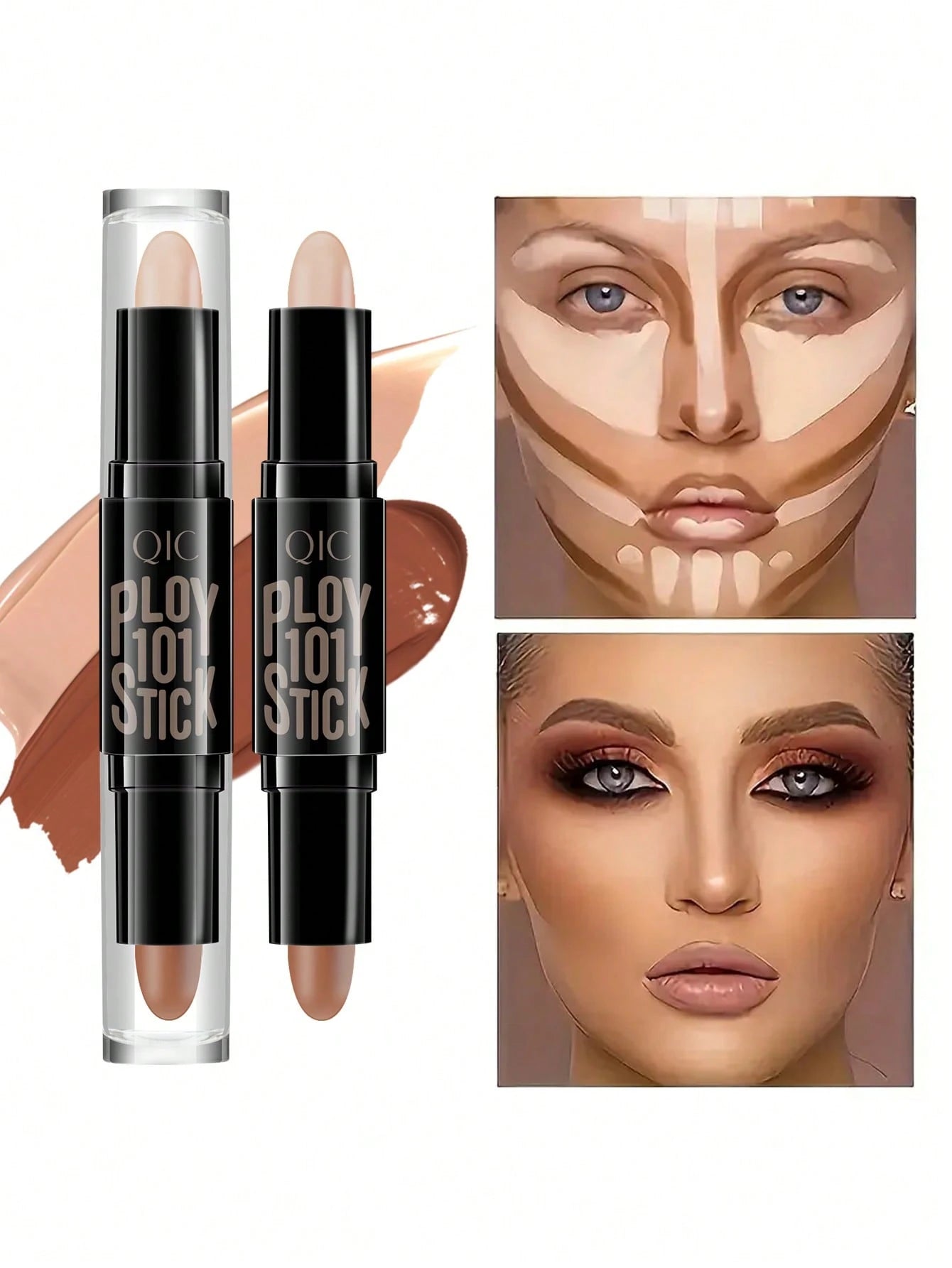 SHEIN QIC Professional Double-ended Highlighter Stick