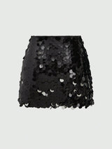 ROMWE Fairycore Women Sequin Decor Skirt