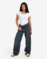 بنطال جينز مرصع بأحجار الراين (صنع في مصر) 1432 