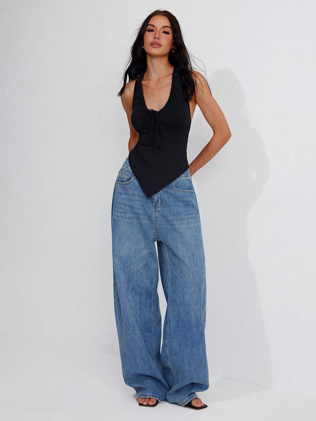 SHEIN Roylia Women Solid Color Camisole Top