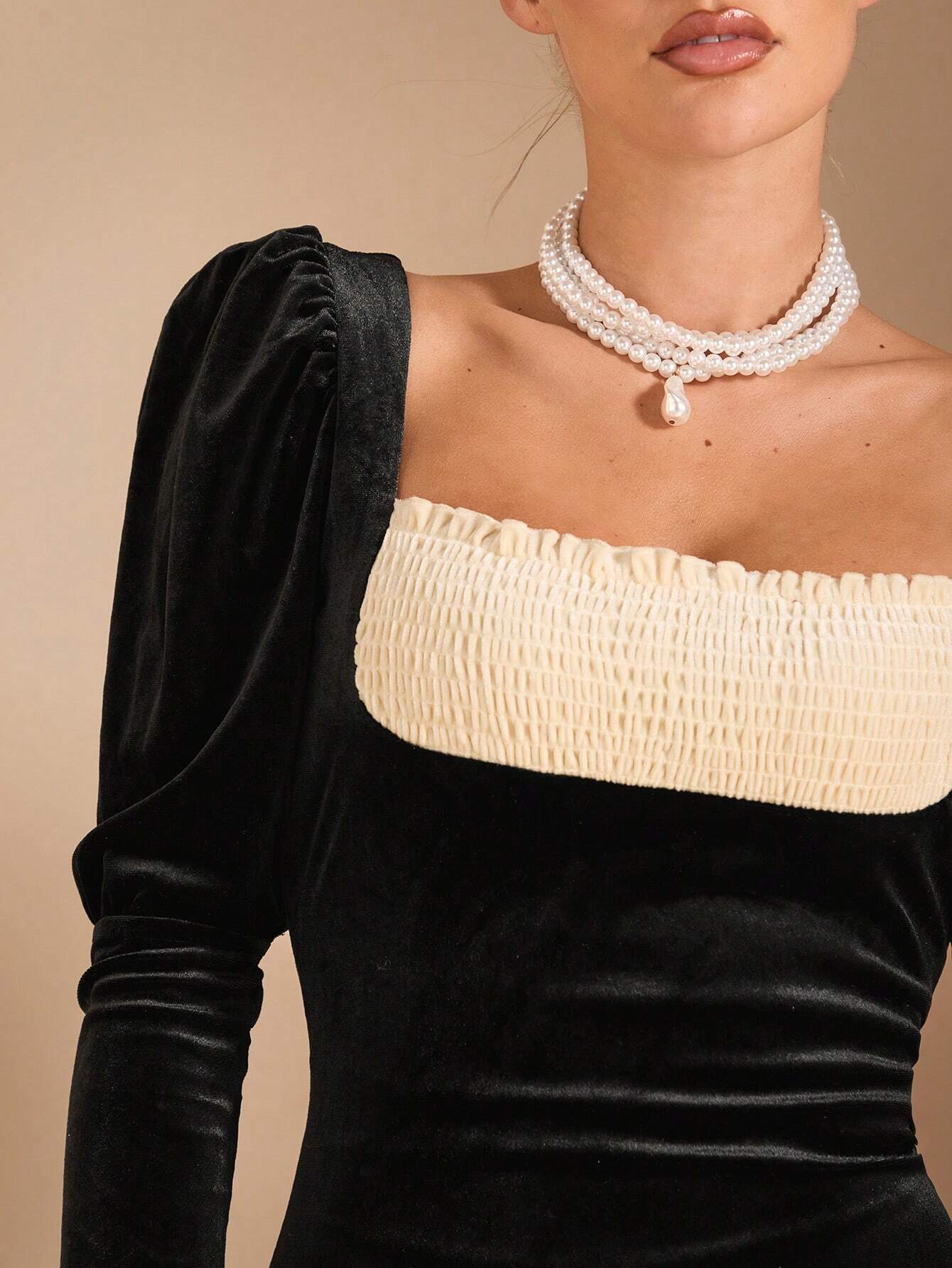 شى ان فستان نسائي ضيق بأكمام طويلة، مناسب لموسم الخريف، تصميم أنيق وعصري يبرز أنوثتك