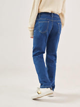 شى ان جينز بناتي بخصر عالي وقصة مستقيمة