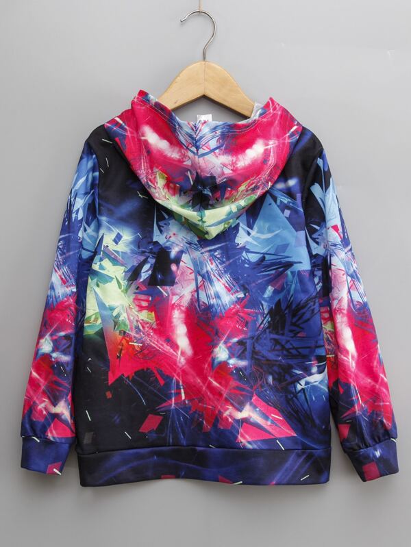 هودي للأولاد من شى ان مطبوع بالكامل  