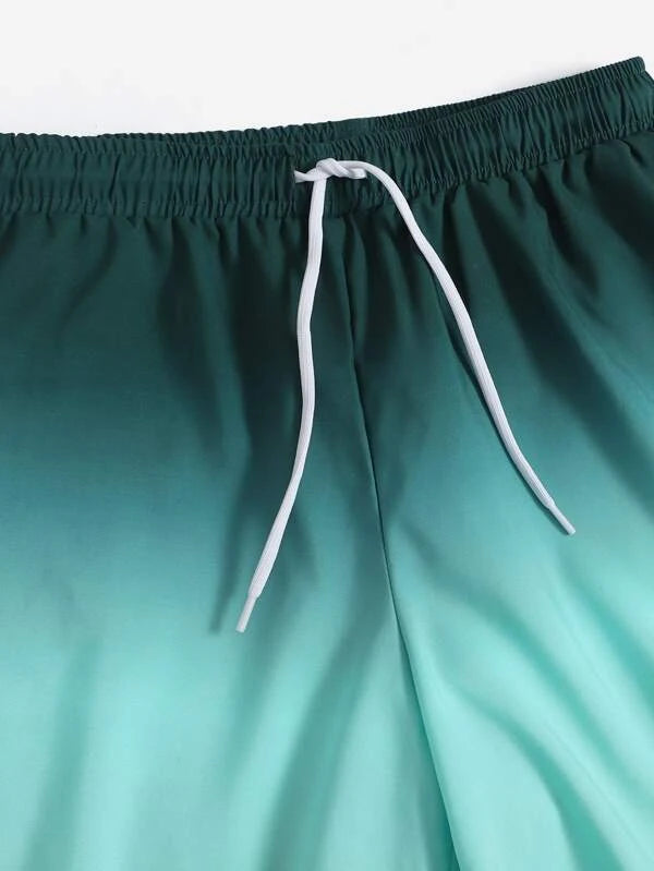 شورت سباحة للأولاد من شى ان بتصميم أومبري برباط  