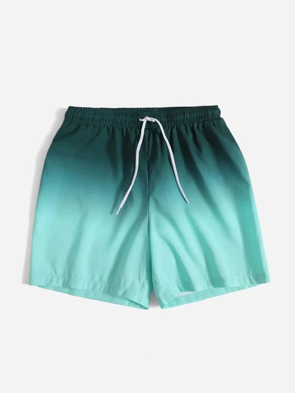 شورت سباحة للأولاد من شى ان بتصميم أومبري برباط  