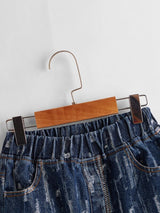 SHEIN  Boys Ripped Slant Pocket Jeans